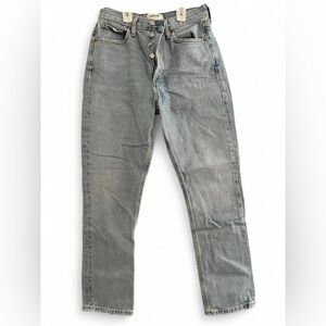 Agolde Light Wash Straight Jeans